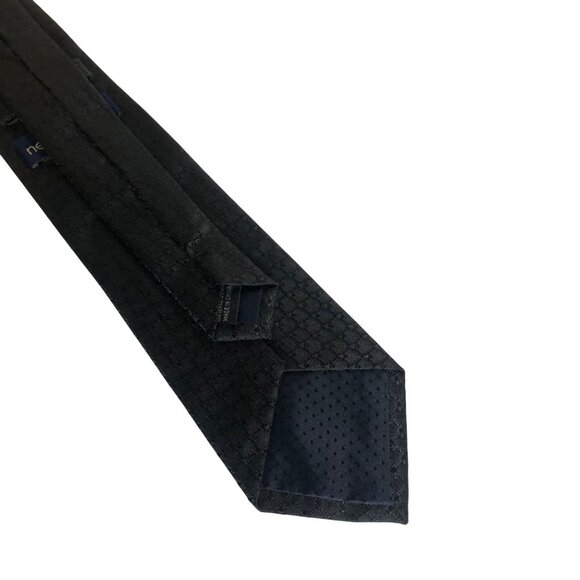 Neil Allyn Black Pre-tied Mens Necktie 19 inch Adjustable Office Work Formal - Picture 4 of 6